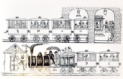 Indische Eisenbahn von Indian School